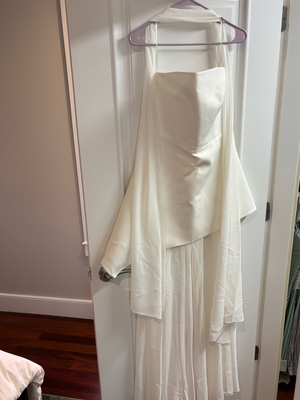 NEW WITH TAGS Monaco White Dress with Scarf